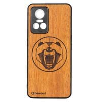 Drewniane Etui Bewood Realme GT Neo 3 NIEDŹWIEDŹ MERBAU