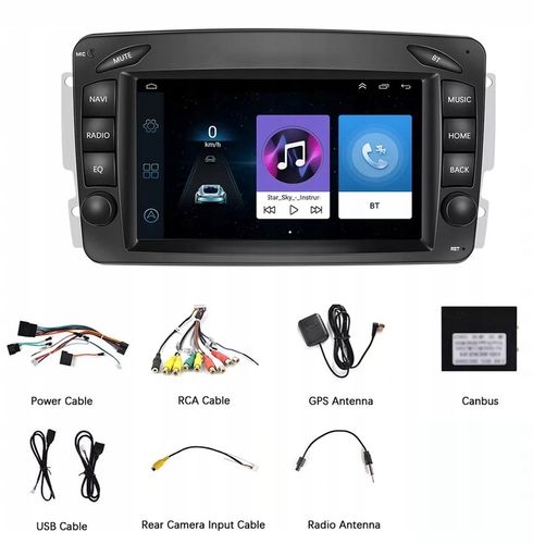 RADIO NAWIGACJA GPS ANDROID MERCEDES W203 W639 W209 CARPLAY WIFI USB MAPY na Arena.pl