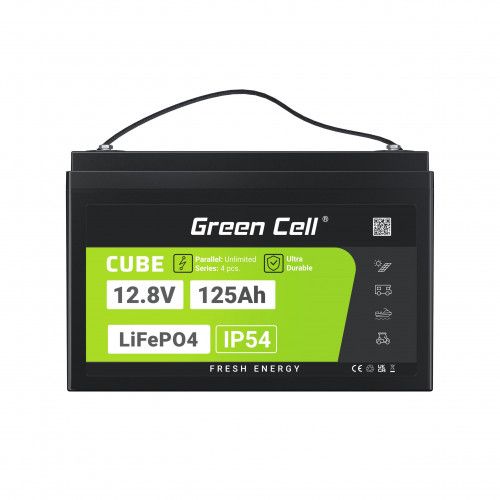 GREEN CELL LIFEPO4 12.8V 125AH CUBE (OFF-GRID) zdjęcie 1