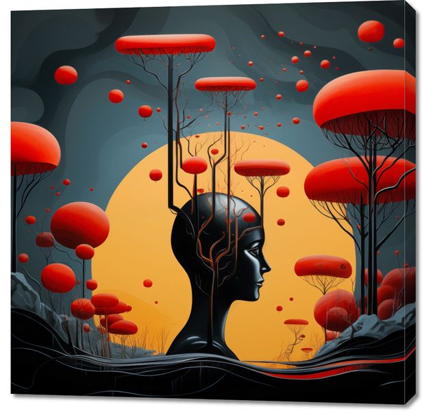 Obraz 100x100cm Myślokształty zdjęcie 1