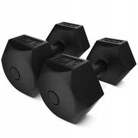 HANTLE BITUMICZNE HANTELKI ZESTAW DO ĆWICZEŃ FITNESS SIŁOWNIA TRENING 2x5kg