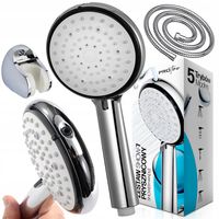 Zestaw Słuchawka Prysznicowa z Wężem 6 Trybów Mgiełka Ciśnienie + Uchwyt