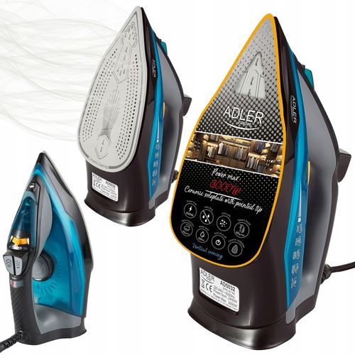 ŻELAZKO PAROWE 3000W STRAŻAK ANTI-CALC ANTI-DRIP na Arena.pl