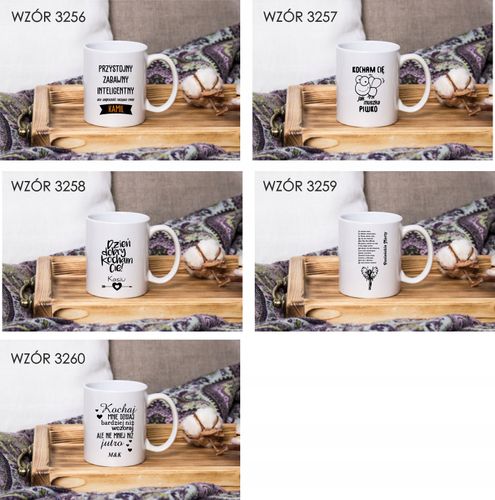 Kubek z nadrukiem DZIEŃ DOBRY KOCHAM CIĘ na Arena.pl