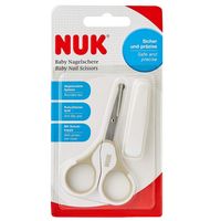 NUK Nożyczki z osłonką dla niemowląt kolor beżowy