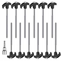 SZPILKI NAMIOTOWE DO NAMIOTU MIKADO DŁUGIE 25CM KOMPLET 12 SZT