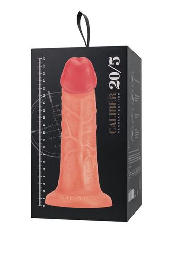 Realistic dildo Caliber 20/5 , PVC, flesh,  length 20cm, diameter 5cm na Arena.pl