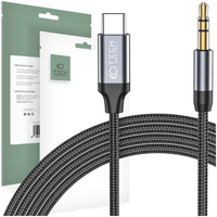 TECH-PROTECT ULTRABOOST TYPE-C TO AUX MINI JACK 3.5MM CABLE 100CM BLACK