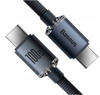 Kabel USB-C Baseus Crystal Shine 100W 2m Szybkie Ładowanie DO Telefonu i La