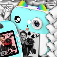 MINI DRUKARKA TERMICZNA DRUKUŚ PRO APARAT NATYCHMIASTOWY + 23 ROLKI GRATIS