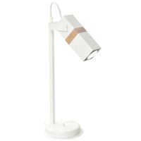 Stołowa LAMPA loft VIDAR MLP6105 Milagro metalowa LAMPKA stołowa tuba na biurko biała