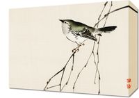 Obraz 40x30cm Tit, Kōno Bairei Japoński Vintage do Salonu