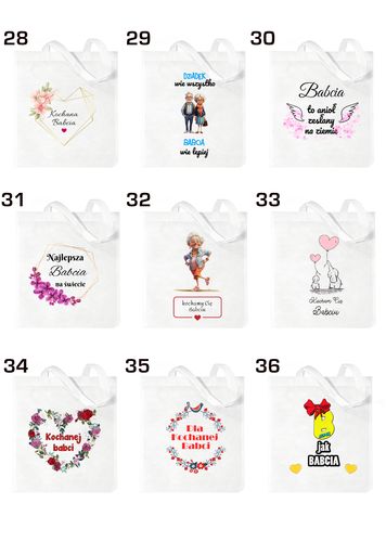 Torba z nadrukiem prezent Dzień Babci różne wzory Babcia na Arena.pl
