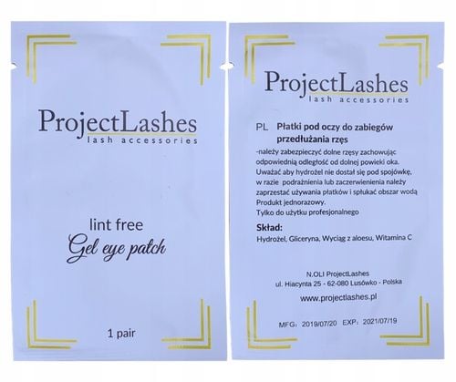 Project Lashes Płatki Pod Oczy z Witaminą C 100 szt/ 50 par na Arena.pl