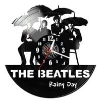 Zegar ścienny z płyty winylowej The Beatles 12.14