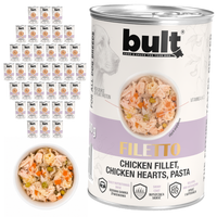 BULT Filety Mięsne mokra karma dla psa Kurczak Serca i Makaron 36x400g