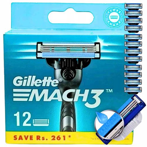 Gillette Mach 3 wkłady ostrza nożyki do maszynki do golenia Mach3 12 sztuk na Arena.pl