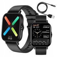 SMARTWATCH DAMSKI ZEGAREK ROZMOWY POWIADOMIENIA SPORT ZDROWIE POLSKIE MENU