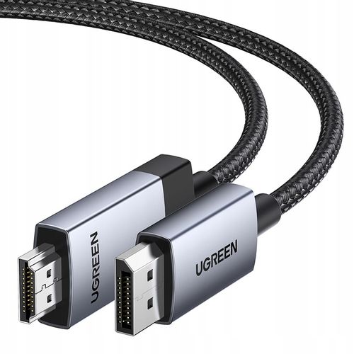 UGREEN KABEL DISPLAYPORT MĘSKI DO HDMI MĘSKI 4K 60Hz PRZEWÓD 1M na Arena.pl