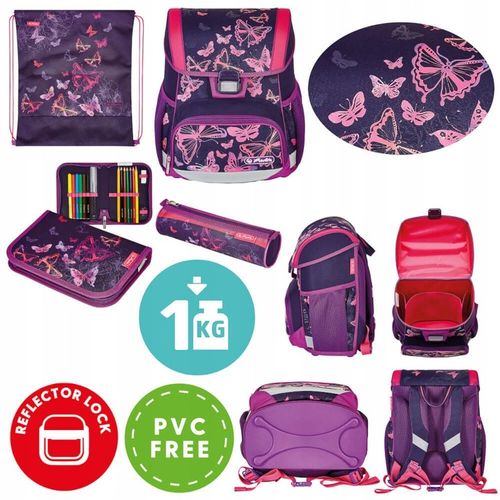 Zestaw tornister LOOP PLUS BUTTERFLIES + 5 ZESZYTÓW na Arena.pl