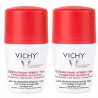 2x Vichy Stress Resist 50 ml Antyperspirant W Kulce Czerwona Kulka 72 h
