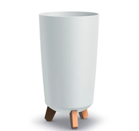 PROSPERPLAST Gracia Tubus Slim doniczka biała 36,5 x 19,5 cm