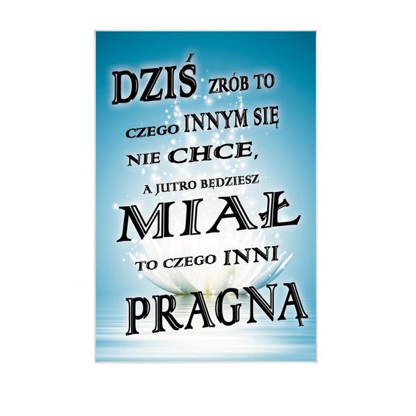 Dziś zrób to - magnes szklany zdjęcie 1