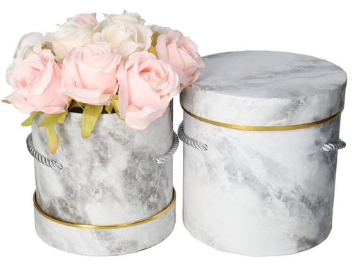 FLOWER BOX PUDEŁKO NA KWIATY PREZENT DEKORACJE 2SZT na Arena.pl