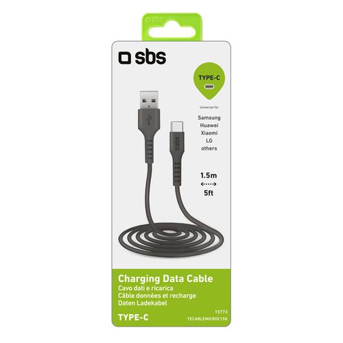 kabel przewód usb-a - usb-c 1.5m - czarny na Arena.pl
