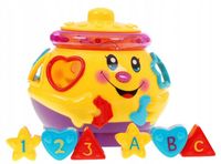 SORTER MUZYCZNY GARNUSZEK KLOCKI ŚWIECI GRA UCZY