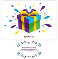 Kartka A6 z gotowymi życzeniami uniwersalna dwustronna kolorowa prezent