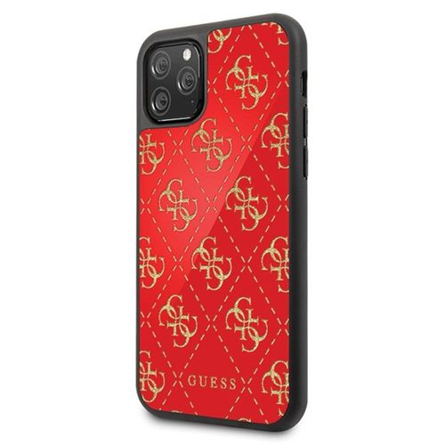 Guess 4G Double Layer Glitter Case - Etui iPhone 11 Pro (Red) na Arena.pl