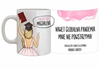 KUBEK Z NADRUKIEM DLA PANI PANA INŻYNIER MAGISTER PREZENT NA OBRONĘ