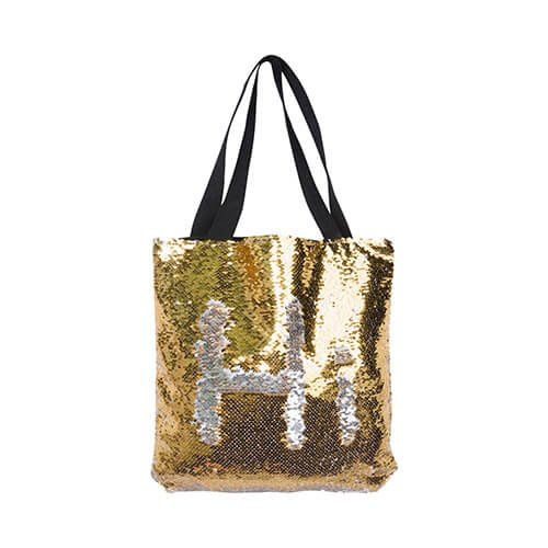 Torba ze złotymi cekinami 35 x 38 cm do sublimacji na Arena.pl