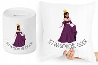 Dla Cioci Zestaw Poduszka + Skarbonka Prezent Z Nadrukiem Ze Zdjęciem