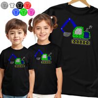 KOSZULKA DZIECIĘCA - NA DZIEŃ KROPKI TRAKTOR CIĄGFNIK KROPKA - 122 S