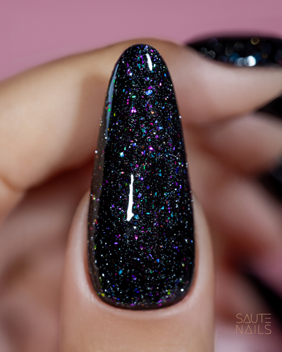 SAUTE NAILS Top hybrydowy SILVER FLASH TOP NO WIPE - 8ml na Arena.pl