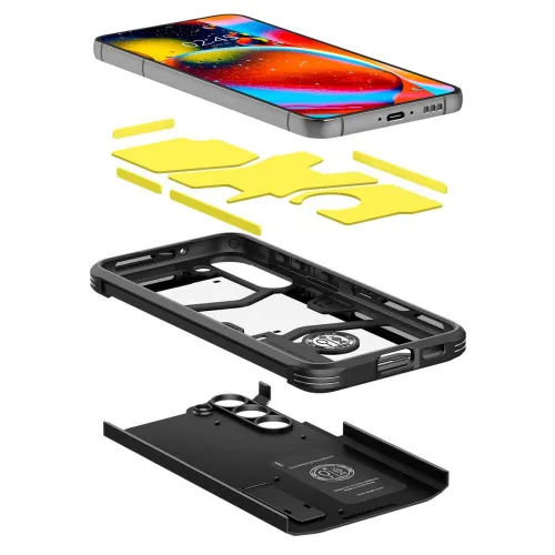 Etui Spigen Tough Armor na Samsung Galaxy S23 - czarne na Arena.pl