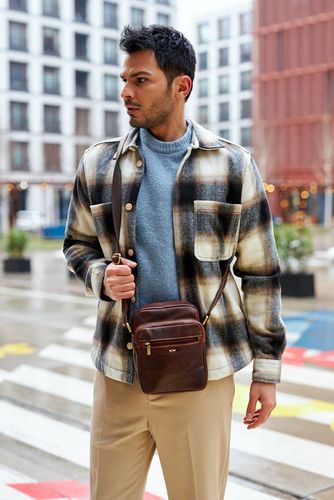 pojemna, skórzana torba męska z kieszeniami — peterson na Arena.pl