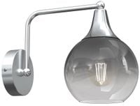 Lampa ścienna Monte MLP8319 łezka przydymiona srebrna