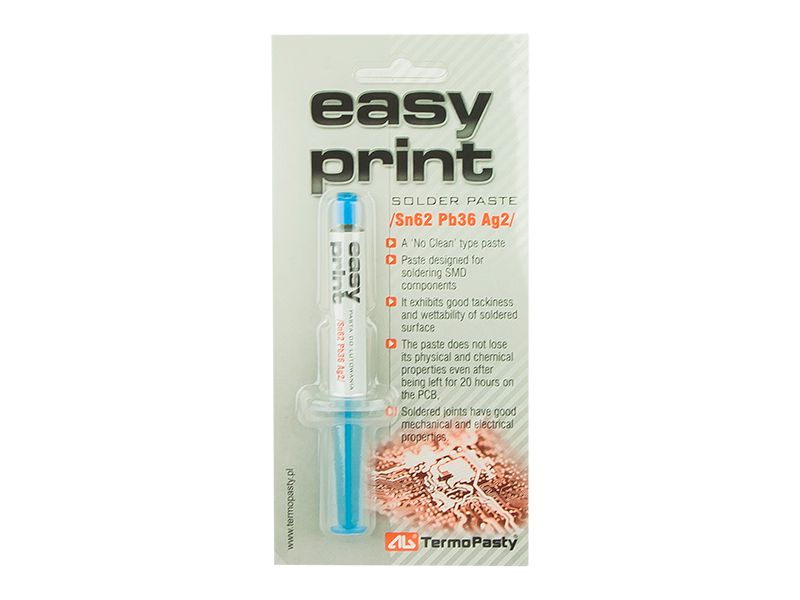 Easy Print (Sn62Pb36Ag2) 1,4ml AG zdjęcie 1