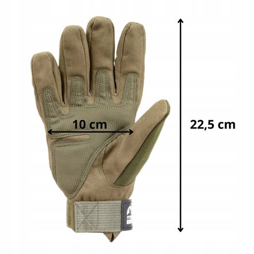 Rękawiczki taktyczne militarne bojowe zielone M na Arena.pl