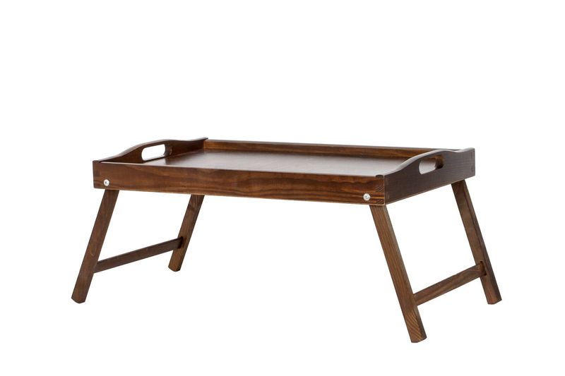 Taca, stolik śniadaniowy - ciemnobrązowy zdjęcie 6