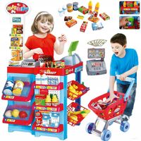 SUPERMARKET SKLEP DLA DZIECI STRAGAN KASA WAGA KOSZYK WÓZEK ZAKUPY MATADI