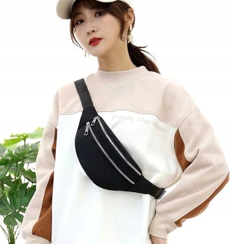 Wodoodporna Nerka Biodrówka saszetka na pas ramię  R44_Czarny na Arena.pl