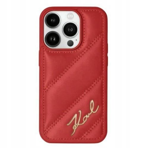 Etui do iPhone 15 Pro Karl Lagerfeld Diagonal Quilted Script Case na Arena.pl