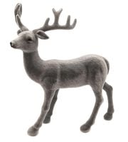 RENIFER OZDOBNY SZARY DEKORACJA JELONEK 30 cm