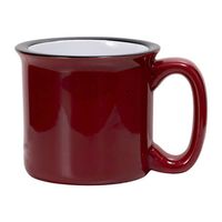 Kubek ceramiczny emaliowany 400 ml do sublimacji - czerwony