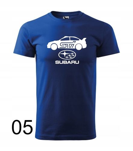 Koszulka męska SUBARU IMPREZA STI kolory na Arena.pl