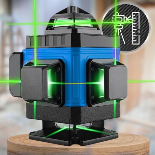 POZIOMNICA LASEROWA POZIOMICA 4D 16 LINII KRZYŻOWA 360 LASER STOJAK na Arena.pl